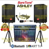 Paket Speaker aktif Baretone 12 inch 12Hd ashley samson 8 sound system