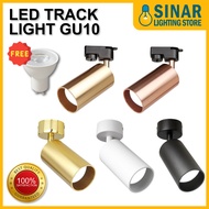 LED Track Light & Surface GU10 Gold & White & Black Spotlight Casing GU10 Bulb Aluminium Track Light