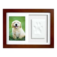 Wooden Hand Foot Print Pad Foot Print Photo Frame Pet DIY Paw Print Photo Frame Hand Foot Print Comm