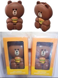 全新:麥當勞 MC Donald 🐻Line Friends Brown Portable Fan 🐻，手提風扇，2件特價$68，不議價，不散出，平均1把都係$34，大量:扭蛋.食玩.毛公仔，歡迎查詢