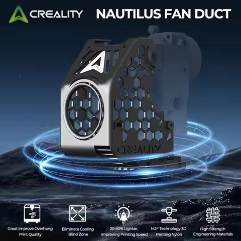 Creality X BEN2C NAUTILUS FAN DUCT 360° Circular Cooling Flow Rapid Cooling for K1 Max or K1C/K1 SE 