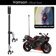 Vamson Motorcycle Bike Camera Holder with Aluminum Selfie Stick Tripod for Insta360 One RS One X2 GoPro Motorcycle Accessories