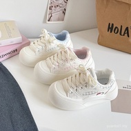 FY-369 Kasut Sneakers Wanita Kasual Bertapak Tebal Cetakan Kartun Comel untuk Musim Bunga, Serbaguna
