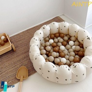 AINTP Inflatable Swimming Pool, Bear Olive Baby Ball Pit Fence, Foldable PVC Petal Shape Korean Styl