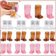 SUCHENMY 1/10Pcs Western Cowboy Glasses, Plastic 1 Oz Mini Cowboy Boot Glasses,  Transparent Shot Gl