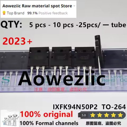 Aoweziic 2023+ 100% New Imported Original IXFK94N50P2 94N50 TO-264 High Power MOS FET 94A 500V
