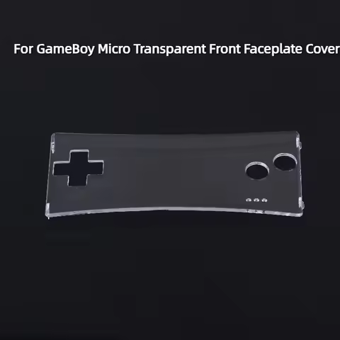 For Gameboy Micro Transparent Clear Front Faceplate Cover For GBM System Front Shell Case & Protecti