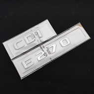 ALL 3d ABS Chrome Letters Car Sticker Rear Trunk Badge E270 CDI Emblem Logo For Mercedes E270 W211 W212 Accessories