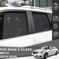 For Mercedes Benz E Class W212 200 250 2009-2016 Magnetic Car Sunshade Front Windshield Mesh Curtain Rear Side Window Sun Shades