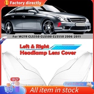 In stock-2PCS Car Front Headlight Head Light Lamp Lens Cover for   W219 CLS350 CLS500 CLS550 2006-20