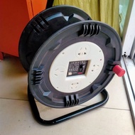 Mobile Cable Reel Wire Reel Wire Winder Wire Reel Winder Hand-Cranked Manual Empty Reel 50m Plastic 