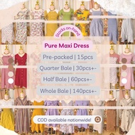 Quarter Bale  Ukay Pure Maxi Premium Quality Dress | 30pcs more or less