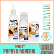 DEO NAT - Deonat Papaya Mineral Deodorant | underarm | Spray | Roll on | tawas