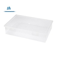 Plastic File Organizer Transparent Square Storage Box A4 Storage Box File Storage Box