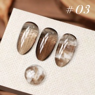 10ML 1-9pcs Hot Selling Water China Blurred Clear Brown Nails Jelly Nail Polish Whitening Leopard Na