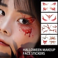 Halloween Makeup Face Patch Temporary Facial Tattoos Sticker Waterproof Facial Scar Sticker F0u0