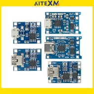 type-c/Micro USB 5V 1A 18650 TP4056 Lithium Battery Charger Module Charging Board With Protection Dual Functions 1A Li-i