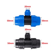 20/25/32/40/50mm PVC PE Tube Tee Reducing Connector Water Splitter Agriculture Garden Irrigation Pip