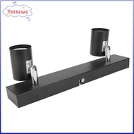YVETTPH LED Track Light, 2 Light 110-220V Ceiling Track Light, Modern Fixed Rail Rotating Heads E27 