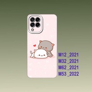 HP Samsung M12 / Samsung M32 / Samsung M62 / Samsung M53 Case - Cool Flexible Black Silicone Phone C