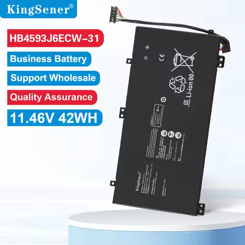 KingSener HB4593J6ECW-31 Laptop Battery For Huawei Matebook 13 WRTB-WFH9L WRTB-WFH9F WRTB-WFE9L 11.4