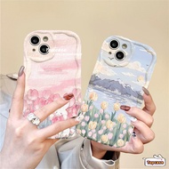 For Infinix Smart 8 7 6 5 2020 Hot 40i 40 Pro 30i 30Play 20 20i Play Note 12 G96 Spark Go 2024 Hot 12 11 10 Play Landscape Flowers Couple 3D Wave Edge Phone Case Soft Cover