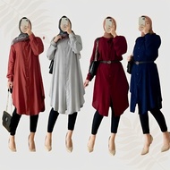 Dijual Fisa Baju Atasan Muslim Wanita Tunik Muslim Katun Kekinian