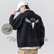 COD - JAKET VALHALLA| JAKET PRIA|JAKET DENIM PRINTING|JAKET DISTRO V2