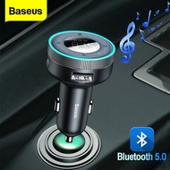 Baseus Car Wireless MP3 Charger Bluetooth 5.0 Dual USB charge for Phone Support Nondestructive decoding TF card U disk