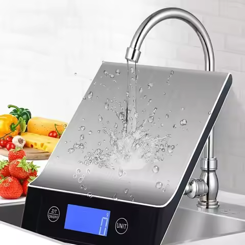 Kitchen Electronic Digital Scales 15Kg/1g Weighs Food Cooking Baking Coffee Balance Smart Stainless 