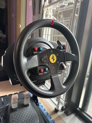 Thrustmaster Ferrari T300 賽車軚盤 + 腳踏 + APIGA  賽車支架
