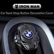 BMW Car Modification One-button Start Button Ignition Switch Rotating Protective Cover Iron Man Car 