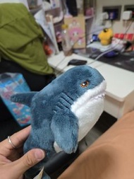 可愛鯊魚毛絨公仔 ikea鯊魚