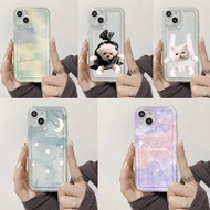 สำหรับ Iphone 13 Case Iphone ปกการ์ตูนน่ารัก IPhone 14 11 12 13 Pro Max 11Pro 12pro 13pro 14pro Max 7 8 Plus X XR XS สูงสุด 14 6 6S Plus SE 2020 แมวน่ารัก Dreamy Starry Night กรณี