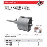YATO Hollow Drill Set 65mm Hex Shank / Code: YT-4400