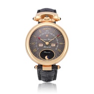 Bovet Bovet Fleurier (Reference D870). A rose gold perpetual calendar wristwatch with retrograde dat