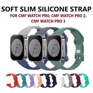 Ready Stock] Soft Slim Silicone Strap Band for Smart Watch CMF Watch Pro by Nothing, CMF Watch Pro 3