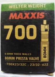 MAXXIS 700 x 23/32C PRESTA 80MM TUBE (1PC)