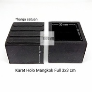 Karet Holo Mangkok Full 3X3 Tutup Besi Hollow Sarung