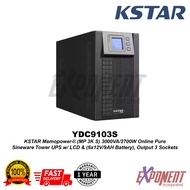 YDC9103S - KSTAR YDC 3000VA/2700W Online Pure Sineware Tower UPS w/ LCD