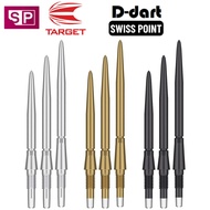 TARGET Dart Point - SWISS STORM POINT BLACK/GOLD/SILVER REPLACEMENT STEEL DART POINT 3Pcs/Pack