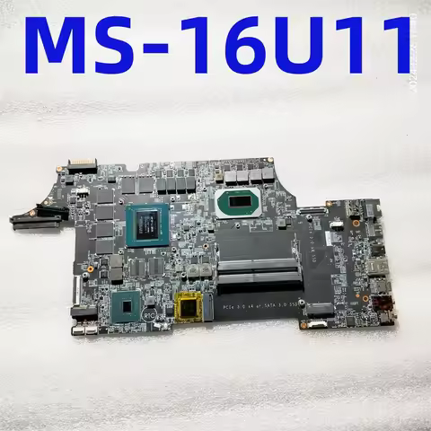 MS-16U11 FOR MSI GE65 RAIDER 9SF MS-16U1 LAPTOP MOTHERBOARD WITH I7-9750H AND RTX2060M 100% Perfect 