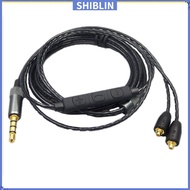 SHIN  Headset Line Replacement Headphone Wire Compatible For Shure Mmcx Se215 Se535 Se846 Ue900 Volume Adjustable Cable