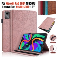 For Lenovo Tab K11 B11 M11 Xiaoxin Pad 2024 11.0'' Stand Flip Cover TB330FU TB330XU High Quality PU 