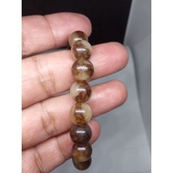 gelang batu giok coklat