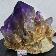 剛果產地大牙紫水晶原礦巨簇(紫幻影金字塔)