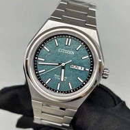 ĐỒNG HỒ NAM CHÍNH HÃNG CITIZEN AW0130-85X Eco-Drive Green Sapphire Super Turquoise Dial Titanium For