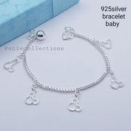 (HB160 BB) Original 925 silver kids baby bracelet /anklet(gelang tangan/kaki untuk budak bayi)