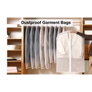 Garment Protector Dust Cover Transparent Clothes Storage Bag Penutup Pelindung Pakaian Beg Penyimpan