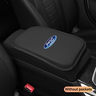 Leather Car Armrest Box Center Console Arm Rest Protection Mats For Ford Ranger Raptor T6 T7 WL Ever